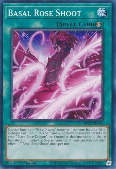 Basal Rose Shoot 2022 Tin of the Pharaoh's Gods Yu-Gi-Oh! card