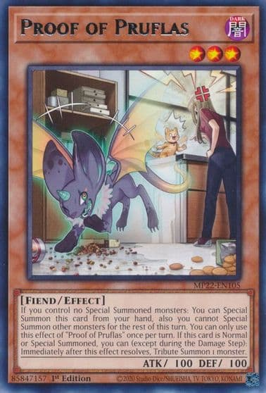 Proof of Pruflas 2022 Tin of the Pharaoh's Gods Yu-Gi-Oh! card