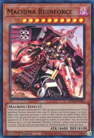 Machina Ruinforce 2022 Tin of the Pharaoh's Gods Yu-Gi-Oh! card
