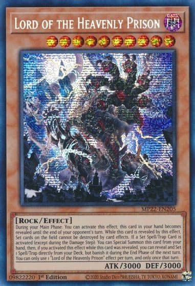 Lord of the Heavenly Prison 2022 Tin of the Pharaoh's Gods Yu-Gi-Oh! card