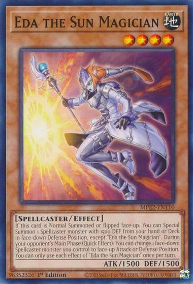 Eda the Sun Magician 2022 Tin of the Pharaoh's Gods Yu-Gi-Oh! card
