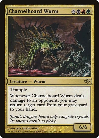 Charnelhoard Wurm Conflux Magic card