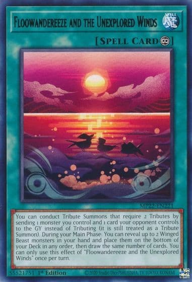 Floowandereeze and the Unexplored Winds 2022 Tin of the Pharaoh's Gods Yu-Gi-Oh! card