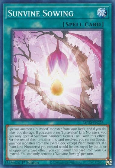 Sunvine Sowing 2022 Tin of the Pharaoh's Gods Yu-Gi-Oh! card