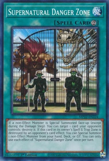 Supernatural Danger Zone 2022 Tin of the Pharaoh's Gods Yu-Gi-Oh! card