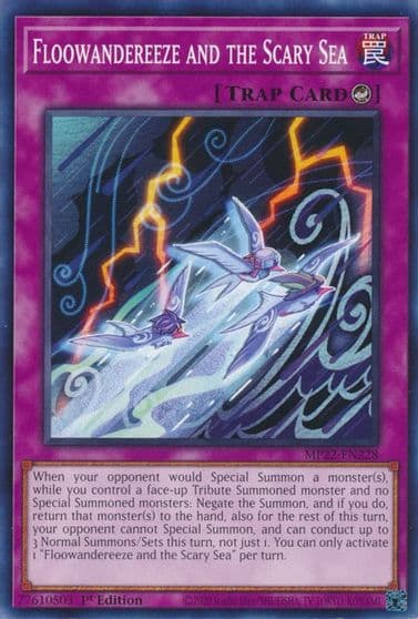 Floowandereeze and the Scary Sea 2022 Tin of the Pharaoh's Gods Yu-Gi-Oh! card