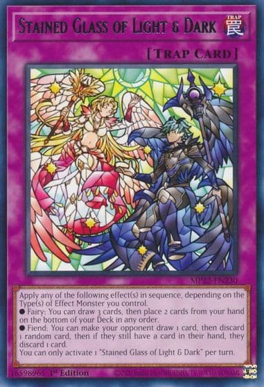 Stained Glass of Light and Dark 2022 Tin of the Pharaoh's Gods Yu-Gi-Oh! card