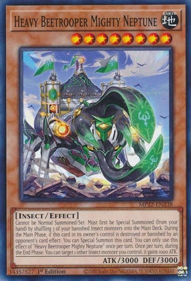 Heavy Beetrooper Mighty Neptune 2022 Tin of the Pharaoh's Gods Yu-Gi-Oh! card