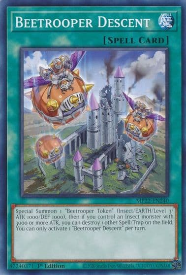 Beetrooper Descent 2022 Tin of the Pharaoh's Gods Yu-Gi-Oh! card