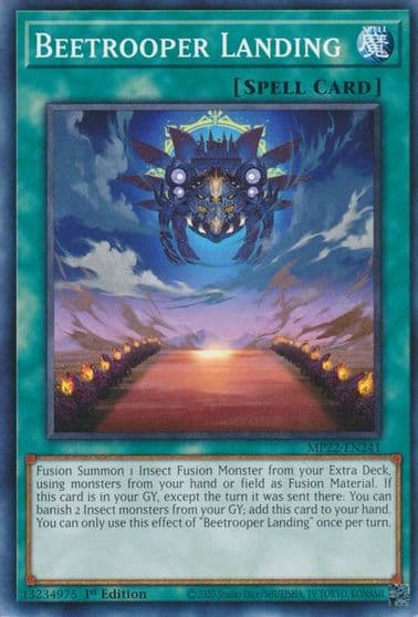Beetrooper Landing 2022 Tin of the Pharaoh's Gods Yu-Gi-Oh! card