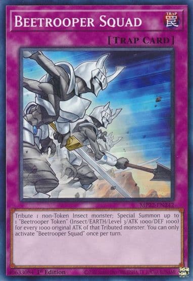 Beetrooper Squad 2022 Tin of the Pharaoh's Gods Yu-Gi-Oh! card