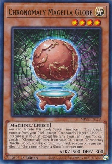 Chronomaly Magella Globe 2022 Tin of the Pharaoh's Gods Yu-Gi-Oh! card