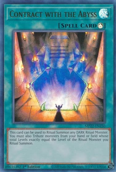 Contract with the Abyss 2022 Tin of the Pharaoh's Gods Yu-Gi-Oh! card