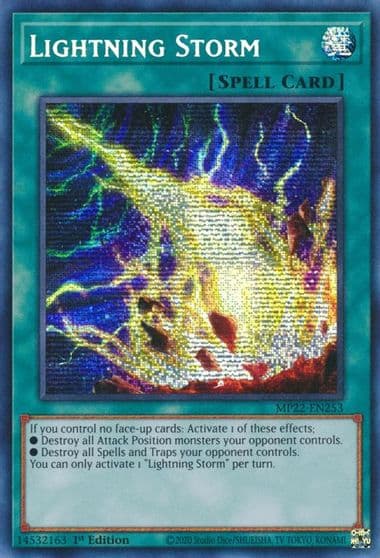 Lightning Storm 2022 Tin of the Pharaoh's Gods Yu-Gi-Oh! card