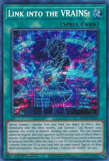 Link into the VRAINS 2022 Tin of the Pharaoh's Gods Yu-Gi-Oh! card
