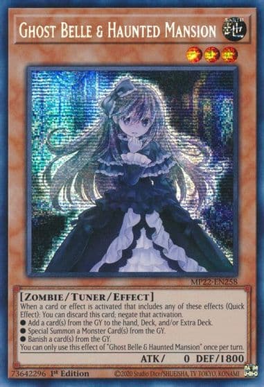 Ghost Belle and Haunted Mansion 2022 Tin of the Pharaoh's Gods Yu-Gi-Oh! card