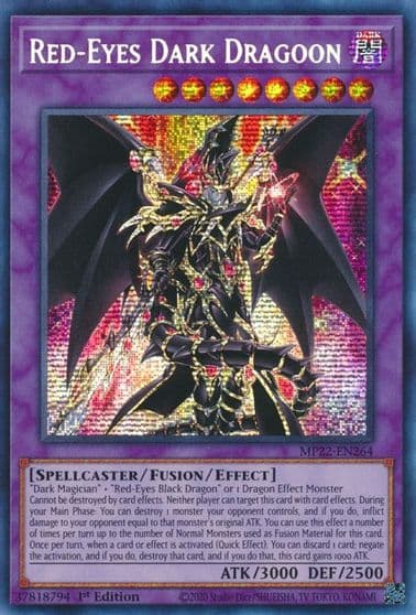 Red Eyes Dark Dragoon 2022 Tin of the Pharaoh's Gods Yu-Gi-Oh! card
