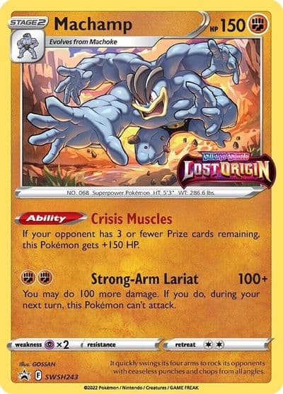 Machamp - SWSH243 (Prerelease) SWSH: Sword & Shield Promo Cards Pokemon card