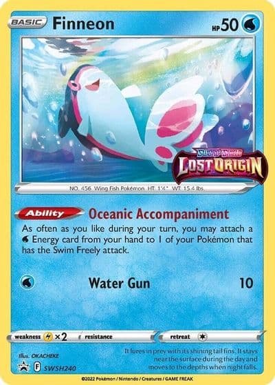 Finneon - SWSH240 (Prerelease) SWSH: Sword & Shield Promo Cards Pokemon card