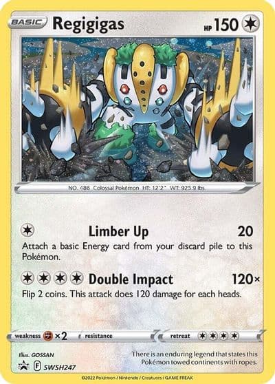 Regigigas - SWSH247 (Cosmos Holo) SWSH: Sword & Shield Promo Cards Pokemon card