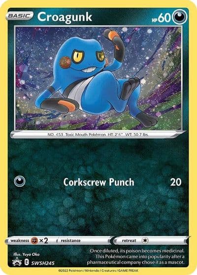 Croagunk - SWSH245 (Cosmos Holo) SWSH: Sword & Shield Promo Cards Pokemon card