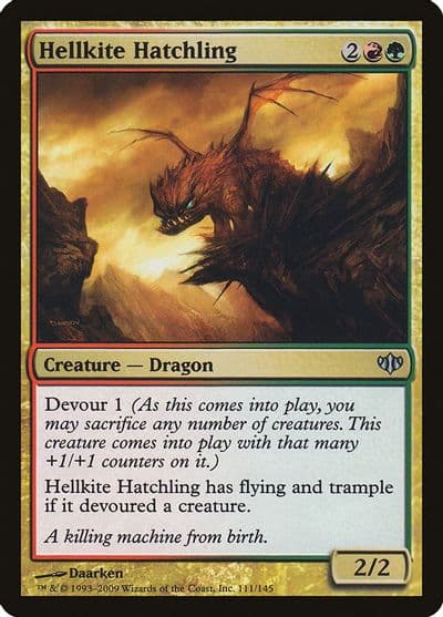 Hellkite Hatchling Conflux Magic card