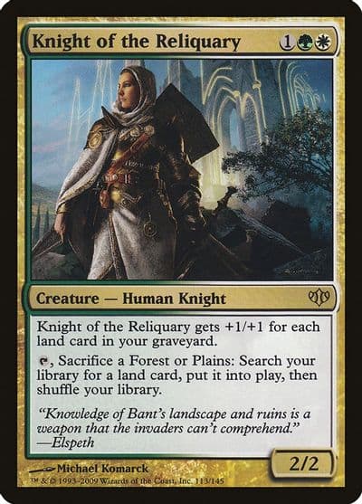 Knight of the Reliquary Conflux Magic card