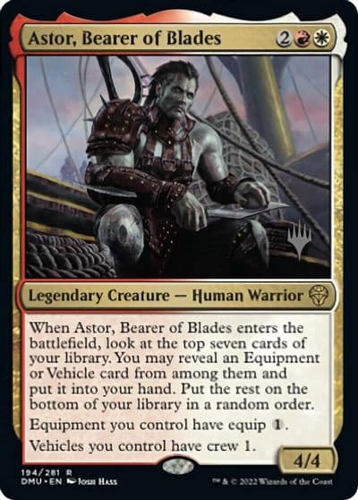 Astor Bearer of Blades Promo Pack: Dominaria United Magic card