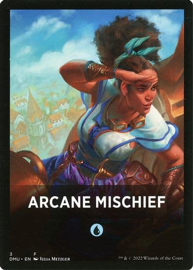 Arcane Mischief Theme Card Dominaria United Magic card