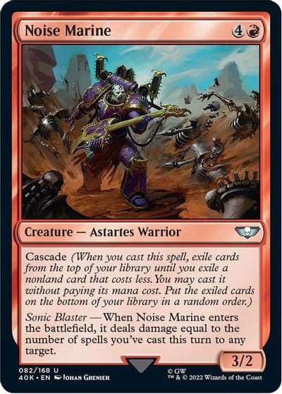 Noise Marine Universes Beyond: Warhammer 40,000 Magic card