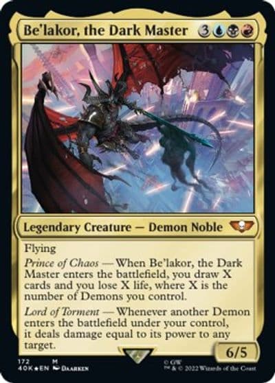 Belakor the Dark Master Universes Beyond: Warhammer 40,000 Magic card