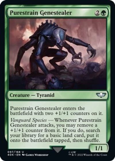 Purestrain Genestealer Surge Foil Universes Beyond: Warhammer 40,000 Magic card