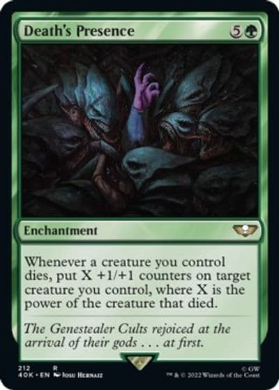 Deaths Presence Universes Beyond: Warhammer 40,000 Magic card