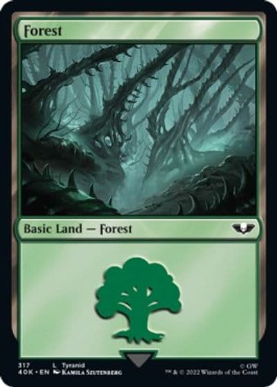 Forest 317 Universes Beyond: Warhammer 40,000 Magic card