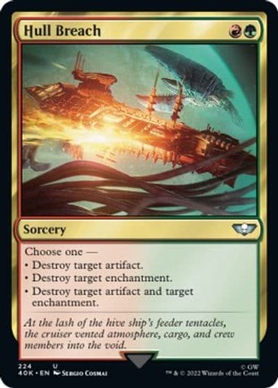 Hull Breach Universes Beyond: Warhammer 40,000 Magic card