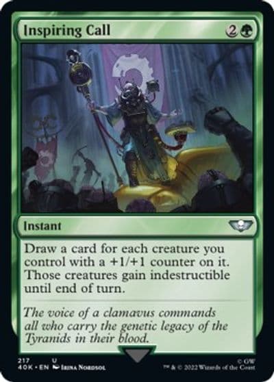 Inspiring Call Universes Beyond: Warhammer 40,000 Magic card