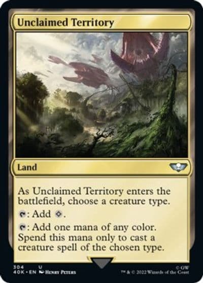 Unclaimed Territory Universes Beyond: Warhammer 40,000 Magic card