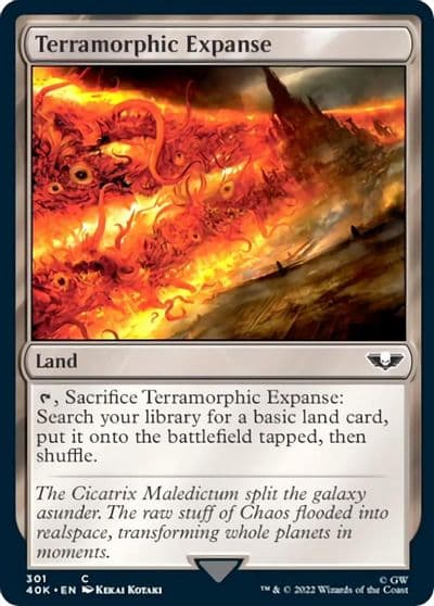 Terramorphic Expanse Surge Foil Universes Beyond: Warhammer 40,000 Magic card