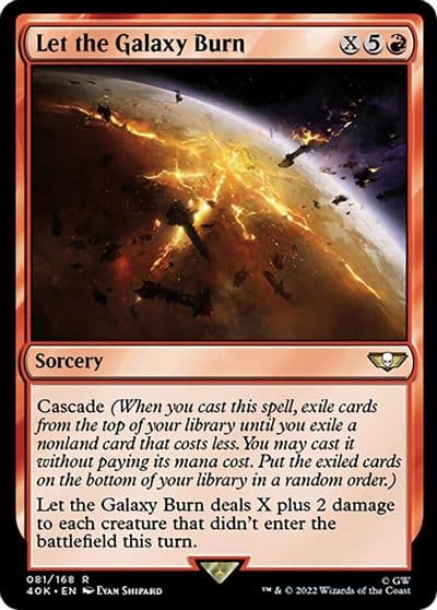Let the Galaxy Burn Surge Foil Universes Beyond: Warhammer 40,000 Magic card