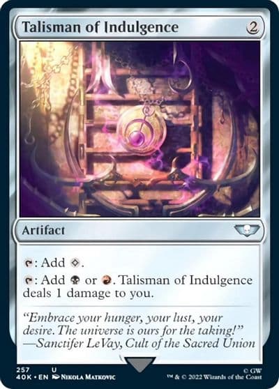 Talisman of Indulgence Surge Foil Universes Beyond: Warhammer 40,000 Magic card
