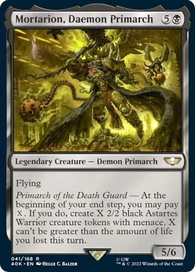 Mortarion Daemon Primarch Universes Beyond: Warhammer 40,000 Magic card