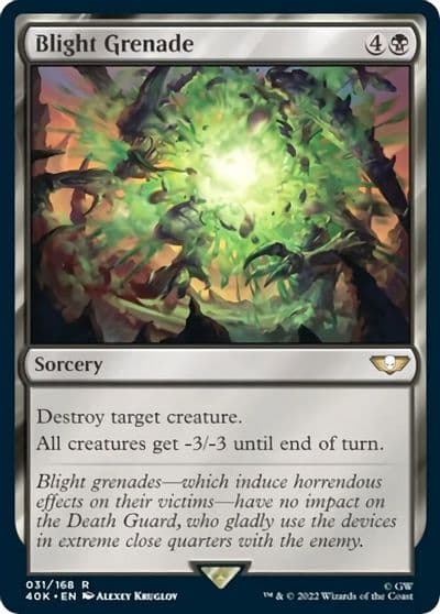 Blight Grenade Surge Foil Universes Beyond: Warhammer 40,000 Magic card