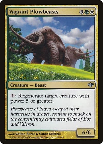 Vagrant Plowbeasts Conflux Magic card