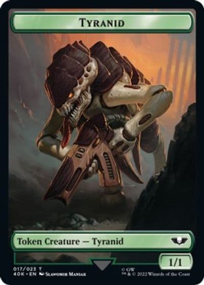 Tyranid 017 Tyranid Warrior Double Sided Token Universes Beyond: Warhammer 40,000 Magic card