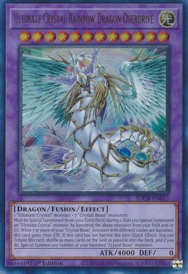 Ultimate Crystal Rainbow Dragon Overdrive Structure Deck: Legend of the Crystal Beasts Yu-Gi-Oh! card