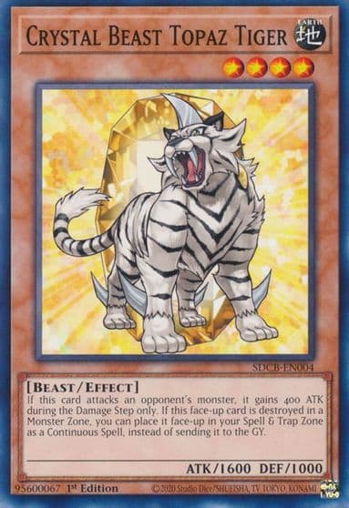 Crystal Beast Topaz Tiger Structure Deck: Legend of the Crystal Beasts Yu-Gi-Oh! card