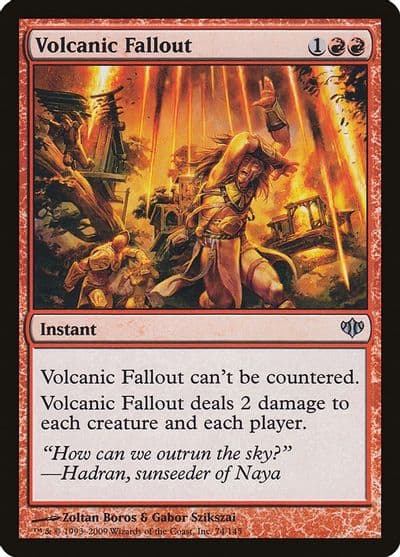 Volcanic Fallout Conflux Magic card
