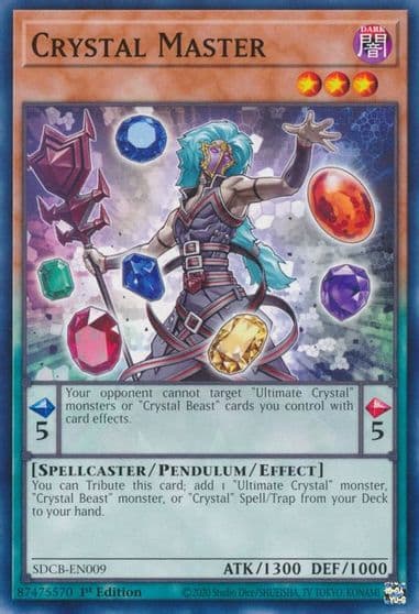 Crystal Master Structure Deck: Legend of the Crystal Beasts Yu-Gi-Oh! card