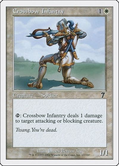 Crossbow Infantry 7th Edition Magic card