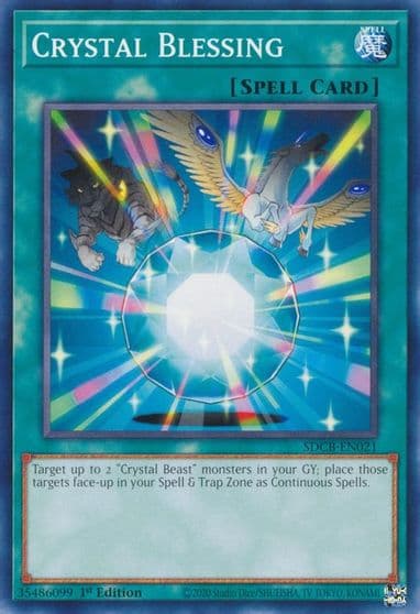 Crystal Blessing Structure Deck: Legend of the Crystal Beasts Yu-Gi-Oh! card